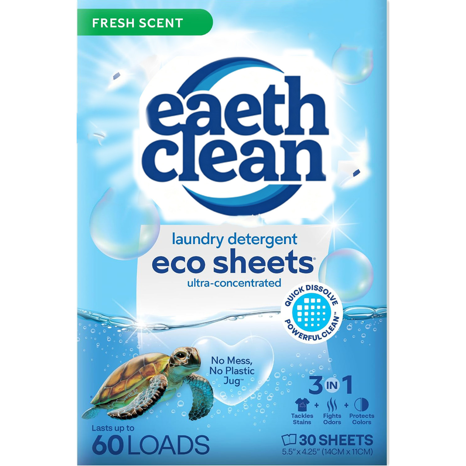 Laundry Strip Eco - 30 Adet Çamaşır Deterjanı Levhası, Taze